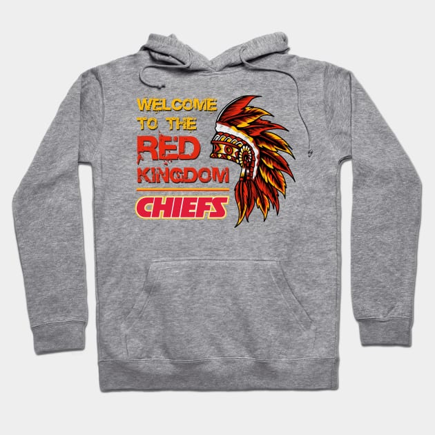 Welcome to the Red Kingdom - Kansas City Chiefs - Patrick Mahomes Hoodie by fineaswine